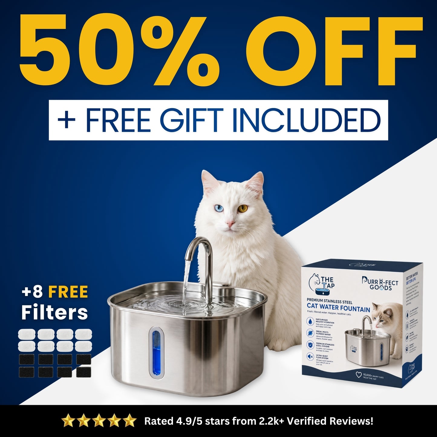 The Cat Tap™ - Drinking Fountain NEW V2
