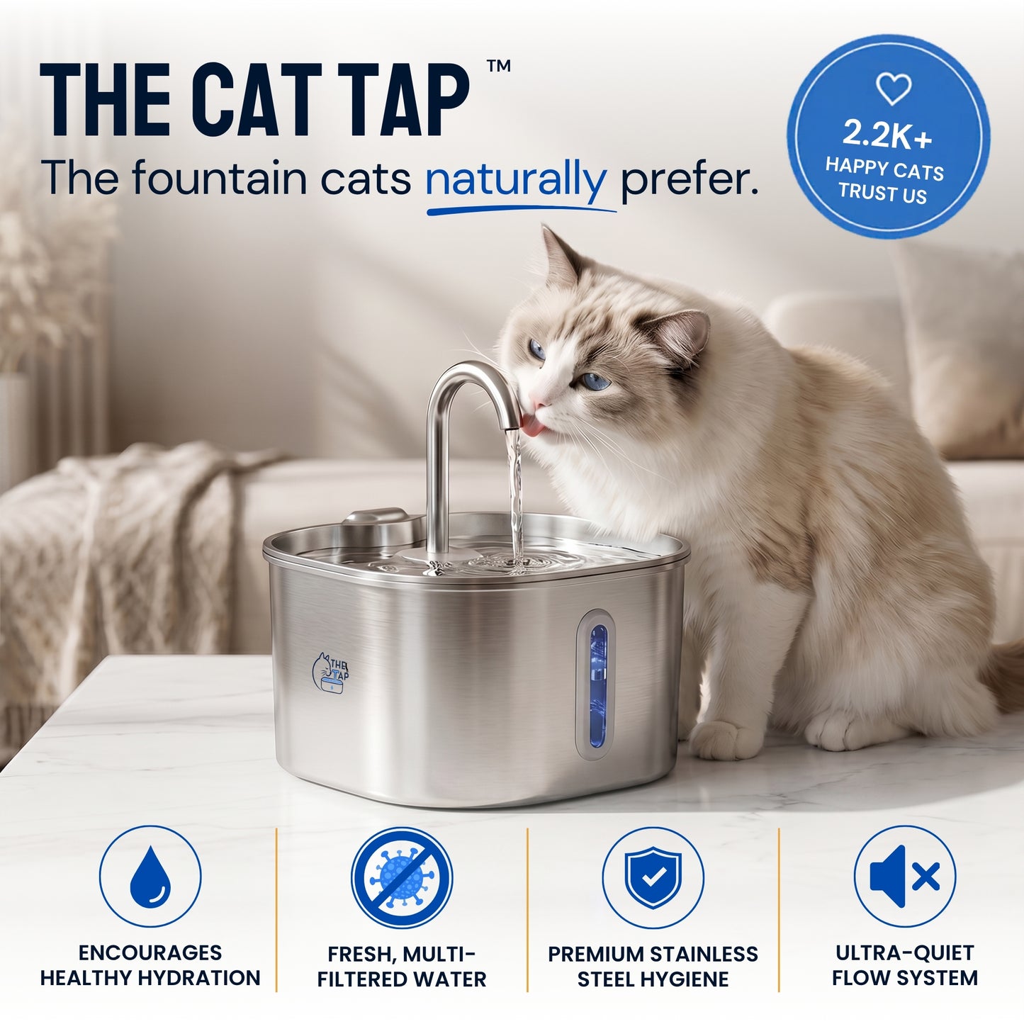 The Cat Tap™ - Drinking Fountain NEW V2